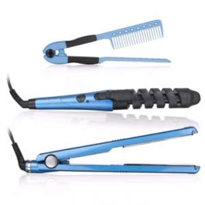 Combo Plancha Para Cabello Digital Rizador Encrespador Obsequio