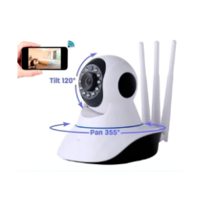 Camara De Seguridad Robotica Wifi 3 Antenas