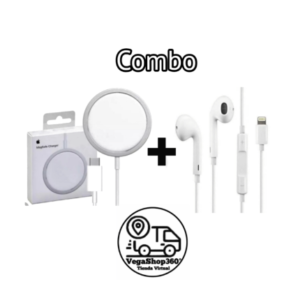 Combo Cargador Magsafe+Audífonos iPhone
