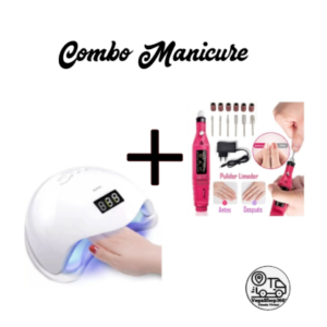 Combo Lámpara De Uñas 48W+Pulidora De Uñas Drill