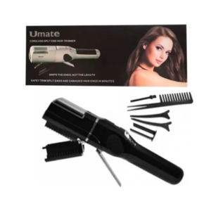 Maquina Quita Horquilla Recargable Con Accesorios