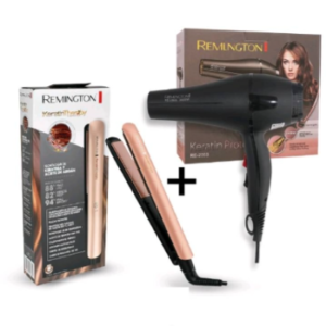 Combo Secador Keratina+ Plancha Cabello Keratina