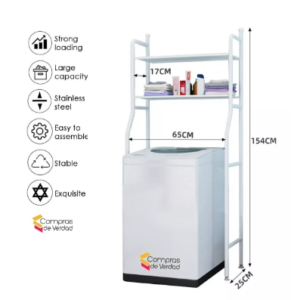 Estante Organizador Zona Lavanderia 3 Niveles Rack Lavadora