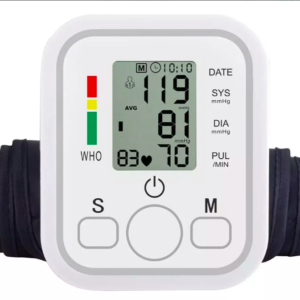 Tensiómetro Digital De Brazo Profesional Con Voz En Español Color Blanco