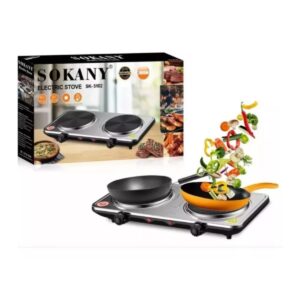 Estufa Eléctrica Sokany De 2 Puestos 2000w