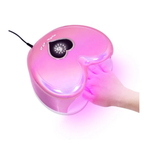 lampara de uñas de corazon