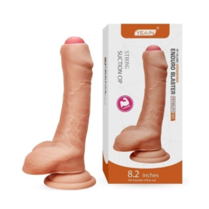 Dildo Consolador Realista Con Prepucio No Deslizable 8,2