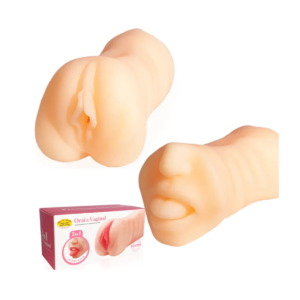 Vagina Y Boca Masturbador Sexual Masculino 2 En 1 Silicona