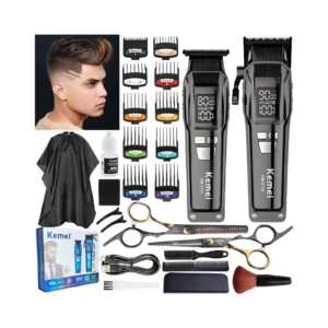 Kit Máquina Cortar Cabello Kemei Km-2797