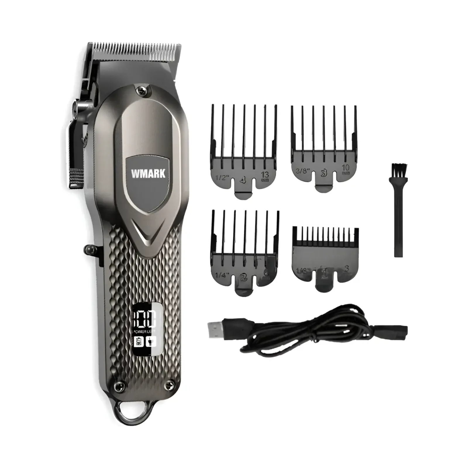 Cortadora De Cabello Wmark Ng119 Color Negro Metalica