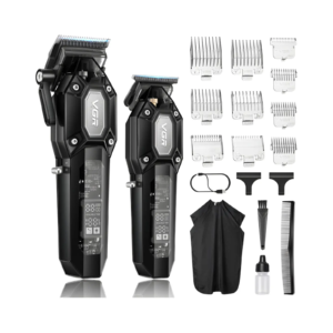 Combo Barbero Máquina Corte VGR V-600 + V-900 Negro