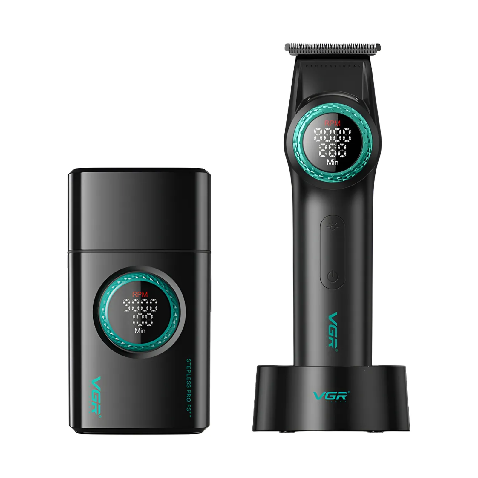 Combo Vgr Barbería Profesional Trimmer V-977 + Shaver V-377