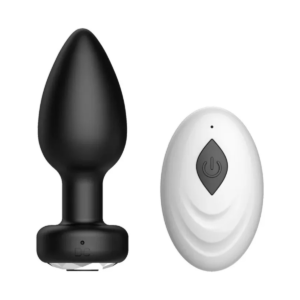 Anal Plug Vibrador Con Control Masajeador De Próstata Dildo Color negro