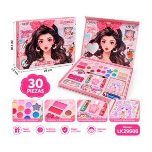 Set De Maquillaje Y Accesorios Infantil 30 Piezas