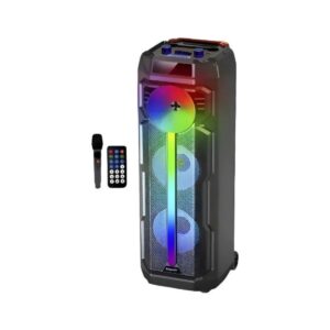 Parlante Portátil Gd-2886 8 Pulgadas X 2 Pantalla Led Rgb