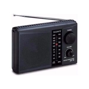 Radio Analógica Portátil Sony ICF-18 AM/FM Color Negro