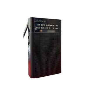 Radio Portátil Sony ICF-P26 AM/FM Original con Parlante y Correa de Mano