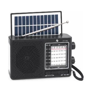 Radio Portátil Solar Ktf-1645 Bluetooth Am Fm Sw Linterna